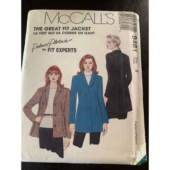 McCall's Misses Coat Sewing Pattern Sz 8 8461 - Uncut - Picture 7 of 9
